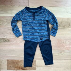 Patagonia Baby Midweight Henley and Pants Capilene